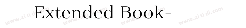 ヒカリ角ゴ Extended Book字体转换